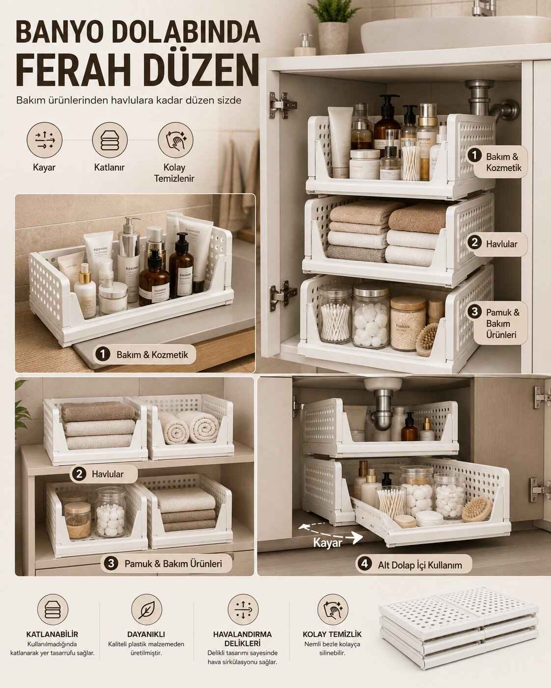 Banyoda akıllı düzen